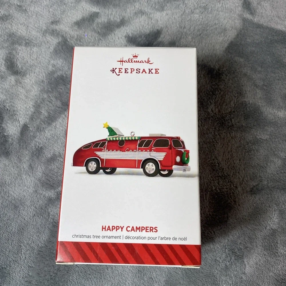 Hallmark 2014 Happy Campers RV Keepsake Christmas Ornament Retro Motor Home